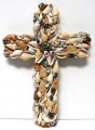 Large Assorted Seashell Cross