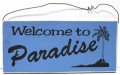 Paradise Wood SIgn