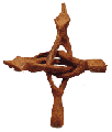 6" Wooden Snake Stand