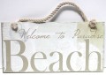Welcome to Paradise Beach Wood Sign
