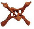 8" Wooden Snake Stand