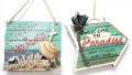 Paradise Wood Ornaments (Set of 2)