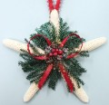White Star Pinecone Ornament