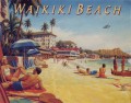 Waikiki Beach Metal Sign