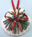 Irish Scallop Pinecone Ornament