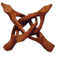 4" Wooden Snake Stand