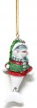 Resin Christmas Dolphin Ornament (12 Pieces)