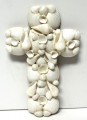 Small White Seashell Cross