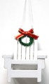 White Wood Beach Chair Ornament